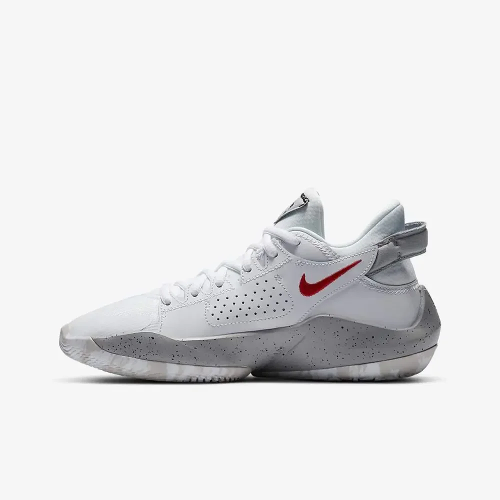 NIKE KID'S ZOOM FREAK 2 GS SHOES, WHITE/BLACK/GYM RED/CEMENT GREY, 3.5 BIG KID